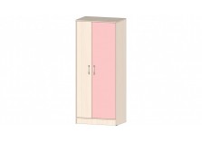 Буратино (розовый) Шкаф для одежды (2 двери) 