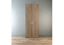 Лофт (капри) Шкаф 800 2-дверный для одежды (штанга) (дуб сонома)