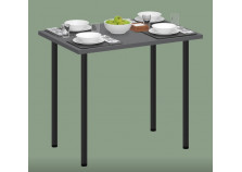 Лайт-1 (графит/черн) Стол обеденный|кухонный